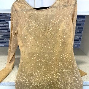 Very beautiful couture Gold Label party dress. Very elegant with crystals